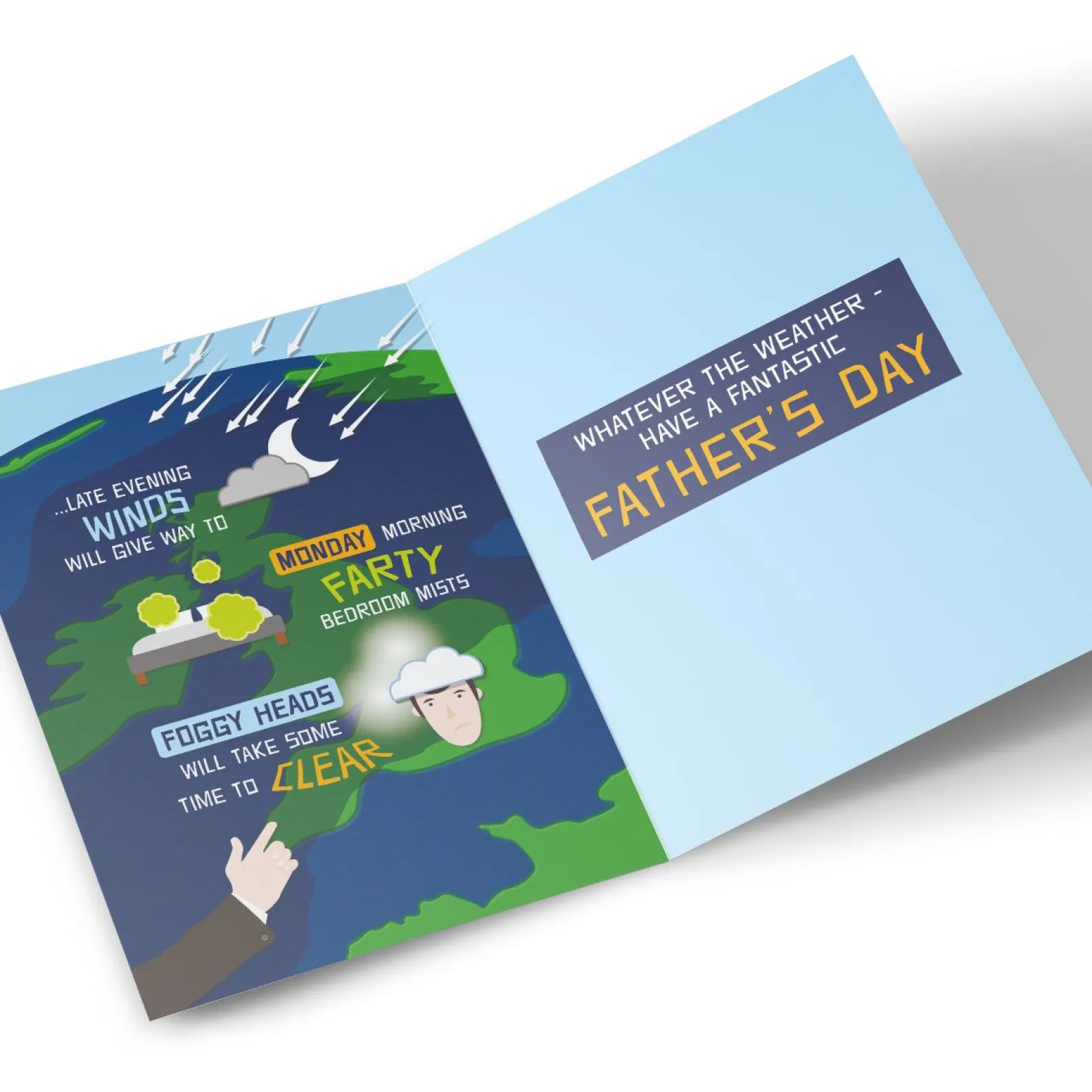 Card Factory Personalised Father's Day Card - Forecast
