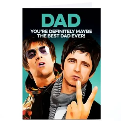 Clearance Personalised Father's Day Card - You're Definitely Maybe The Best Dad Ever For Dad|Father's Day
