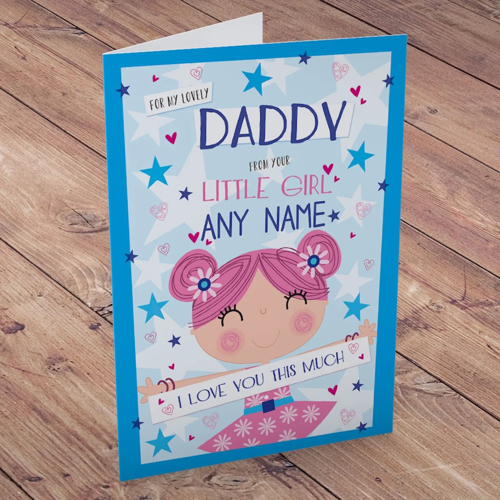 Best Personalised Father's Day Card - Lovely Daddy Father's Day