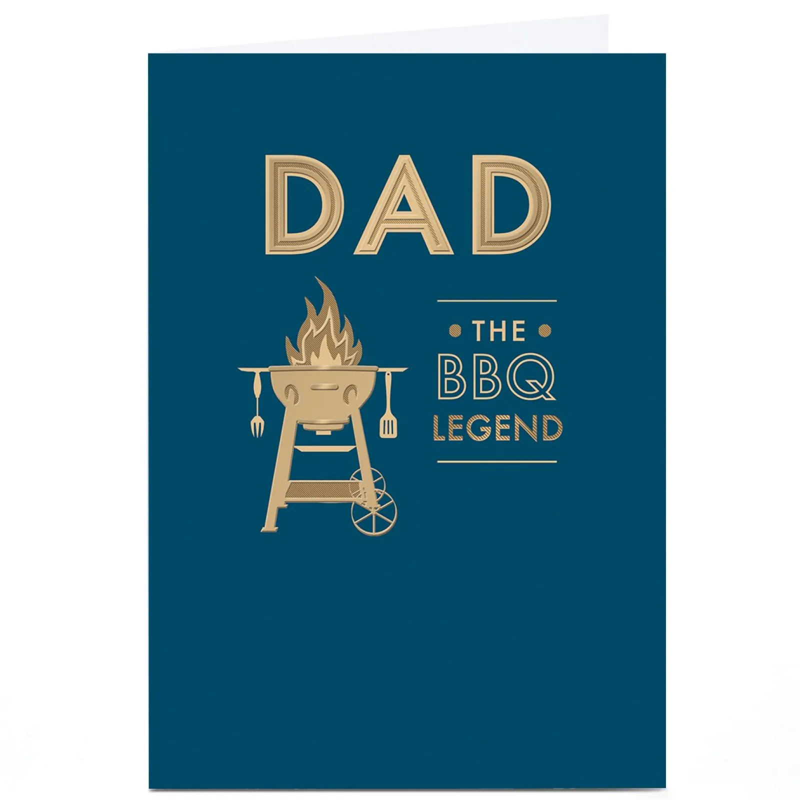 Discount Personalised Father's Day Card - BBQ Legend, Dad Father's Day
