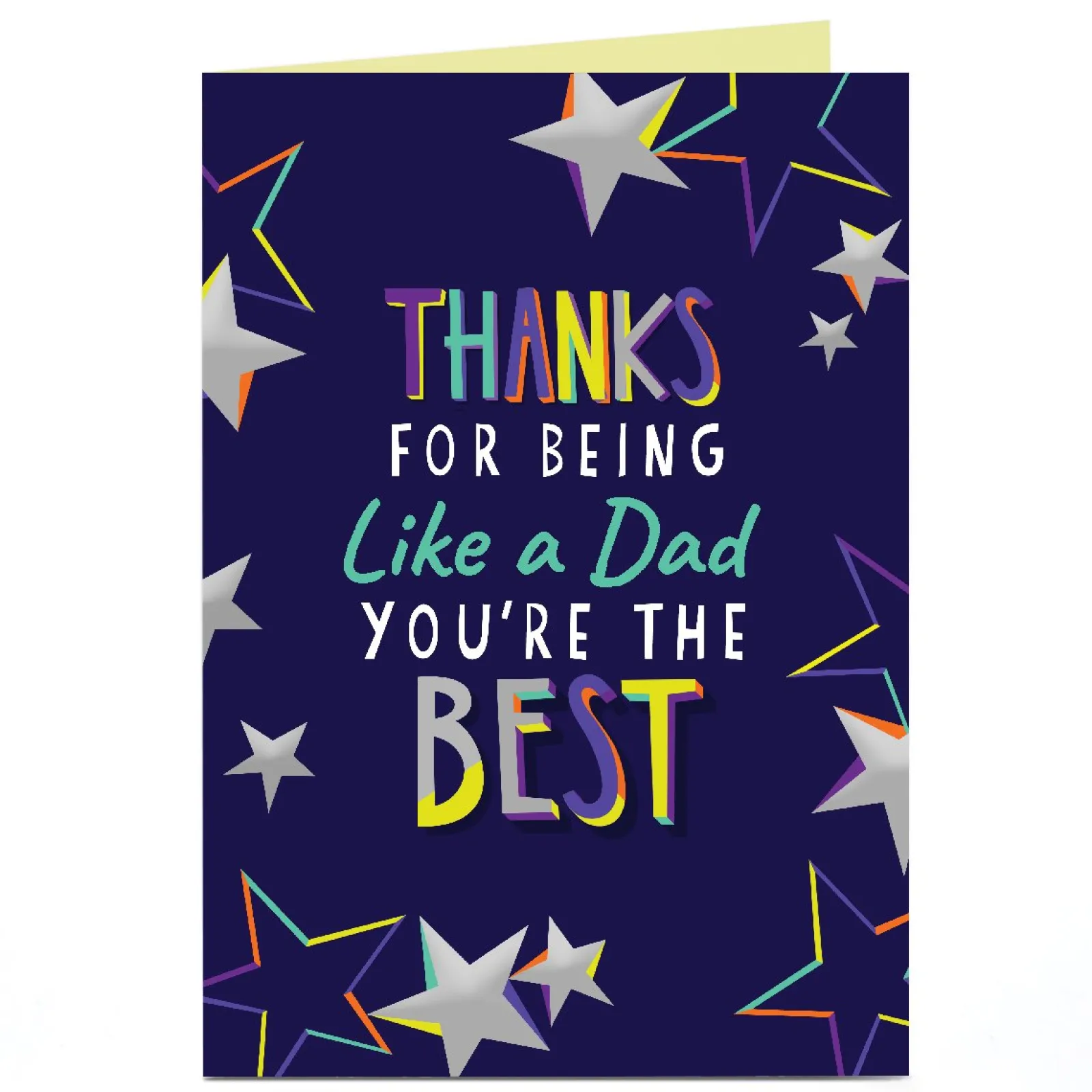 Card Factory Personalised Father's Day Card - Thanks for Being