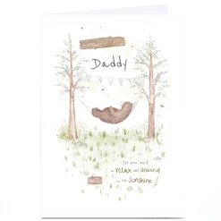 Card Factory Personalised Father's Day Card - Daddy bear Card
