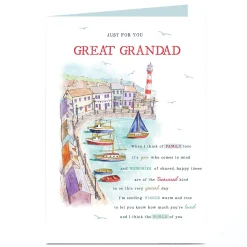 Discount Personalised Father's Day Card - Wishes Warm & True Father's Day