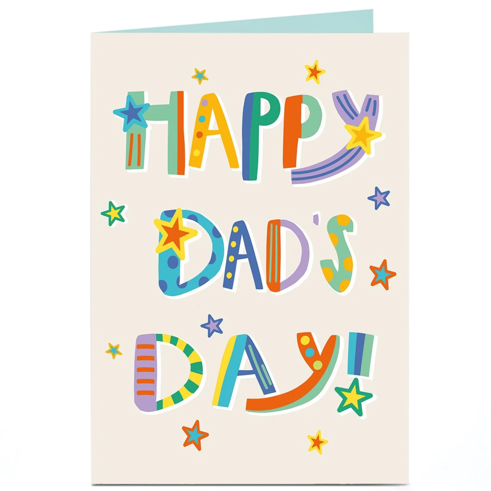 Hot Personalised Father's Day Card - Happy Dads Day Father's Day