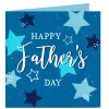 Card Factory Personalised Father's Day Card - Blue Stars