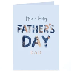 Outlet Personalised Father's Day Card - Have a happy Father's Day Father's Day