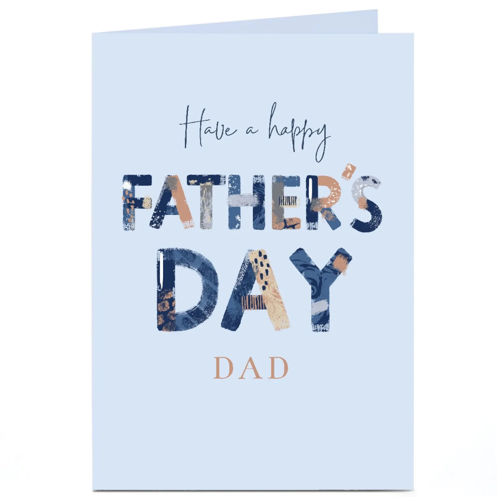 Outlet Personalised Father's Day Card - Have a happy Father's Day Father's Day