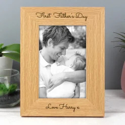 Kids Card Factory Personalised First Day of School Wooden Photo Frame