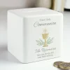 Kids Card Factory Personalised First Holy Communion Ceramic Square Money Box