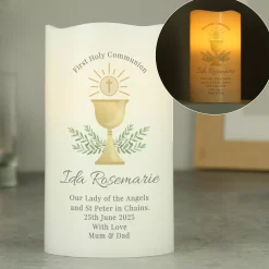 Clearance Personalised First Holy Communion LED Candle Kids Scented Candles|Gifts For Babies
