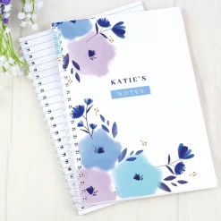 Card Factory Personalised Floral A5 Ringbound Notebook