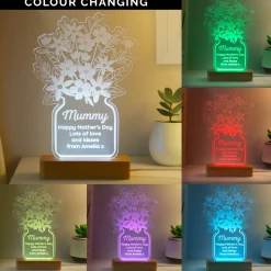New Personalised Flower Vase LED Light Personalised Canvas & Wall Art|Photo Prints & Wall Art