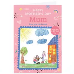 Card Factory Personalised Frances Wilson Mother's Day - Mini Artist, Mum