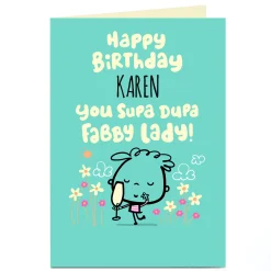 Card Factory Personalised Fruitloops Birthday Card - Fabby Lady