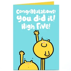 Card Factory Personalised Fruitloops Congratulations Card - High Five