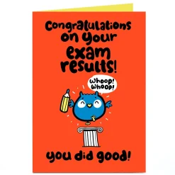 Card Factory Personalised Fruitloops Congratulations Card - Exam Results