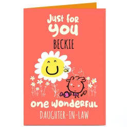 Card Factory Personalised Fruitloops Card - Daughter-in-Law, Just For You