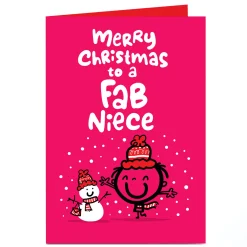 Sale Personalised Fruitloops Christmas Card - Fab Niece Christmas