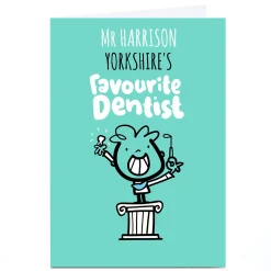 Card Factory Personalised Fruitloops Card - Favourite Dentist