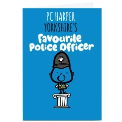 Discount Personalised Fruitloops Card - Favourite Officer (Male) Any Occasion|New Job