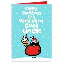 Online Personalised Fruitloops Christmas Card - Cool Uncle Funny|Christmas