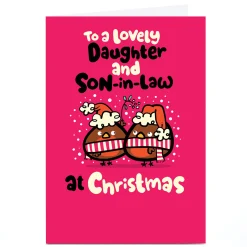 Best Personalised Fruitloops Christmas Card - Daughter & Son in Law Christmas