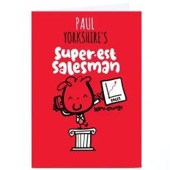 Hot Personalised Fruitloops Everyday Card - Super-Est Salesman Any Occasion|Just To Say