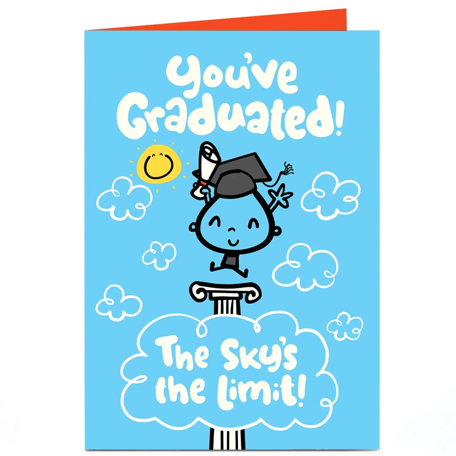 Card Factory Personalised Fruitloops Graduation Card - The Sky's the Limit