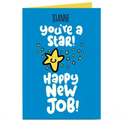 Outlet Personalised Fruitloops New Job Card - You're a Star New Job