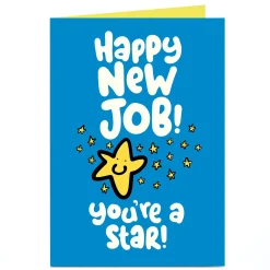 Card Factory Personalised Fruitloops New Job Card - You're A Star