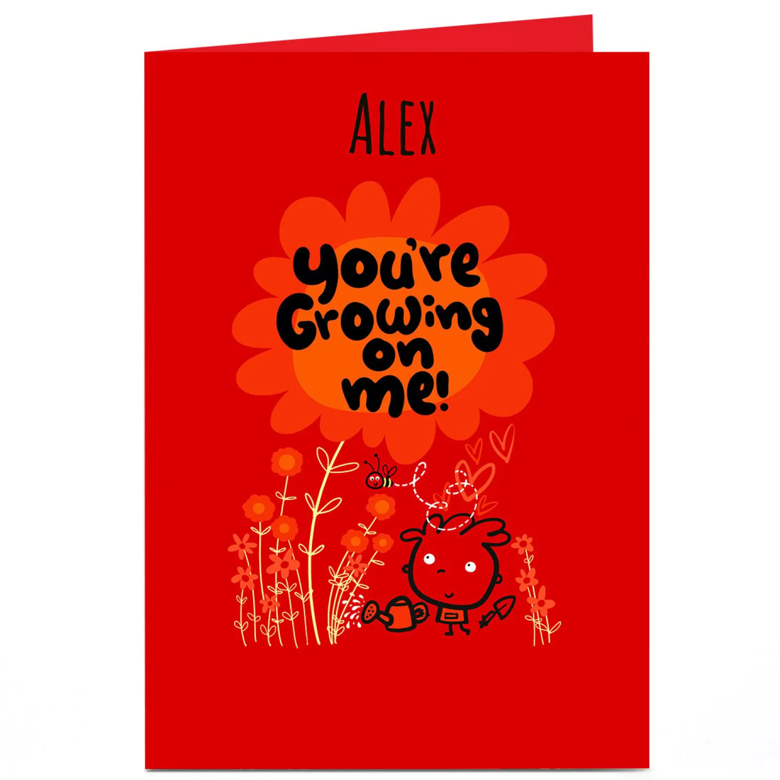 Personalised Fruitloops Valentine's Day Card - Growing on Me! Funny