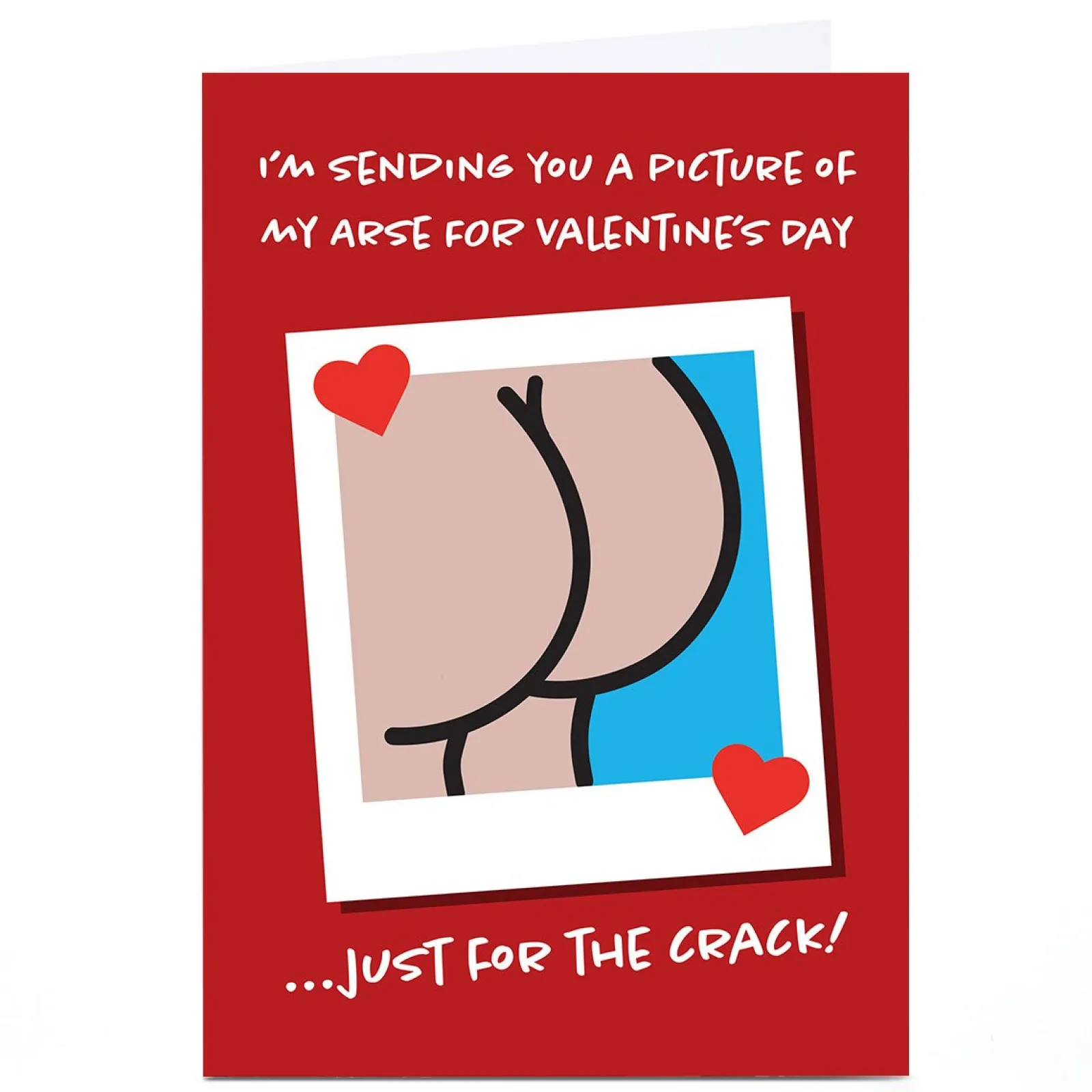 Card Factory Personalised Get Carter Valentine's Day Card - Just For The Crack