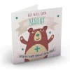 Card Factory Personalised Get Well Soon Card - Bear Hugs