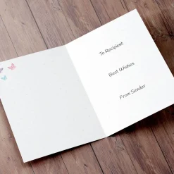 Personalised Get Well Soon Card - Flowers & Polka Dots Get Well