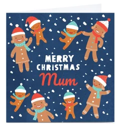 Card Factory Personalised Gingerbread Christmas Card - Gingerbread People