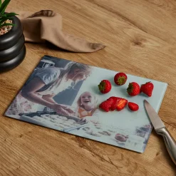 Card Factory Personalised Glass Photo Chopping Board
