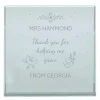 Best Personalised Glass Token - Thank You Floral Personalised Jewellery And Keepsakes|Jewellery & Keepsakes