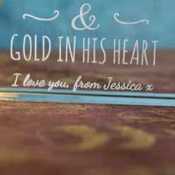 New Personalised Glass Token - Grandad, Silver And Gold Personalised Jewellery And Keepsakes|Jewellery & Keepsakes