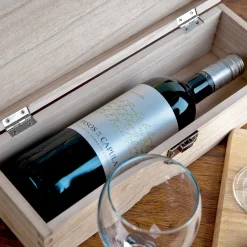 Card Factory Personalised Glenfiddich Wooden Whisky Gift Box - Wedding Rings