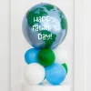 Clearance Personalised Globe Air Filled Orb Stack - Delivered Inflated! Birthday Party|Balloons For Him