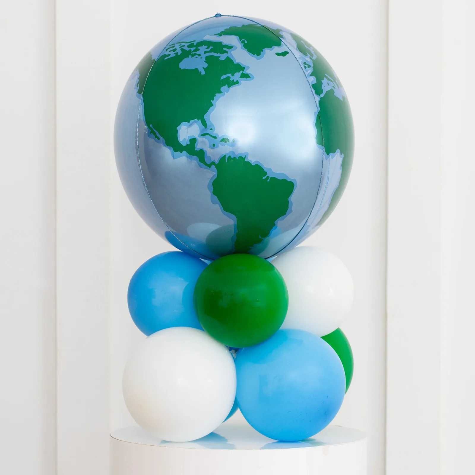 Clearance Personalised Globe Air Filled Orb Stack - Delivered Inflated! Birthday Party|Balloons For Him