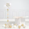 Sale Personalised Gold & Silver Star Confetti Bubblegum Balloon & Minis - DELIVERED INFLATED! Personalised Party|Balloons For Him