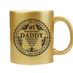 Outlet Personalised Gold Mug, World's Best Personalised Mugs|Mugs