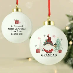 Clearance Personalised Gonk Chrismas Bauble Kids Gifts For Kids|Gifts For Him