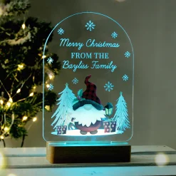 Card Factory Personalised Gonk Wooden Based LED Christmas Light