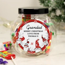 Kids Card Factory Personalised Gonks Christmas Sweets Jar