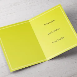 Outlet Personalised Graduation Card - Black, White & Yellow Graduation|Congratulations