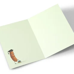 Card Factory Personalised Graduation Card - 1st Class Degree - Clever Sausage