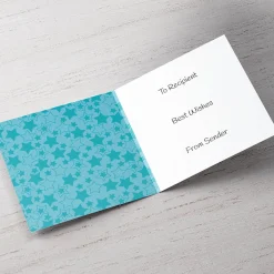 Card Factory Personalised Grandparents Day Photo Card - Blue Stars