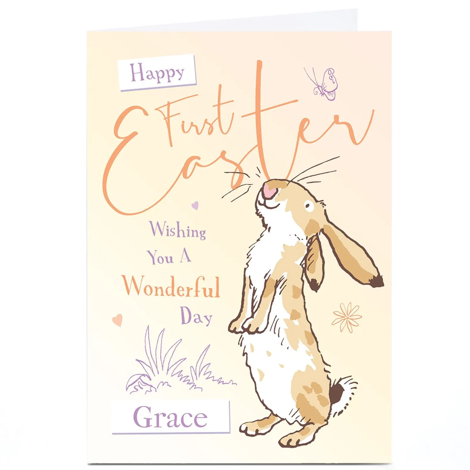 Kids Card Factory Personalised Guess How Much 1st Easter Card - Wishing You a Wonderful Day